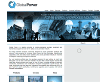 Tablet Screenshot of globalpower.com